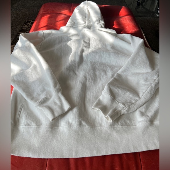 Champion White Hooded Sweatshirt size XL - Picture 2 of 7